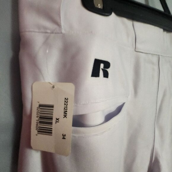 New with Tags Russell Athletic Mens white baseball pants size XL - Picture 4 of 8